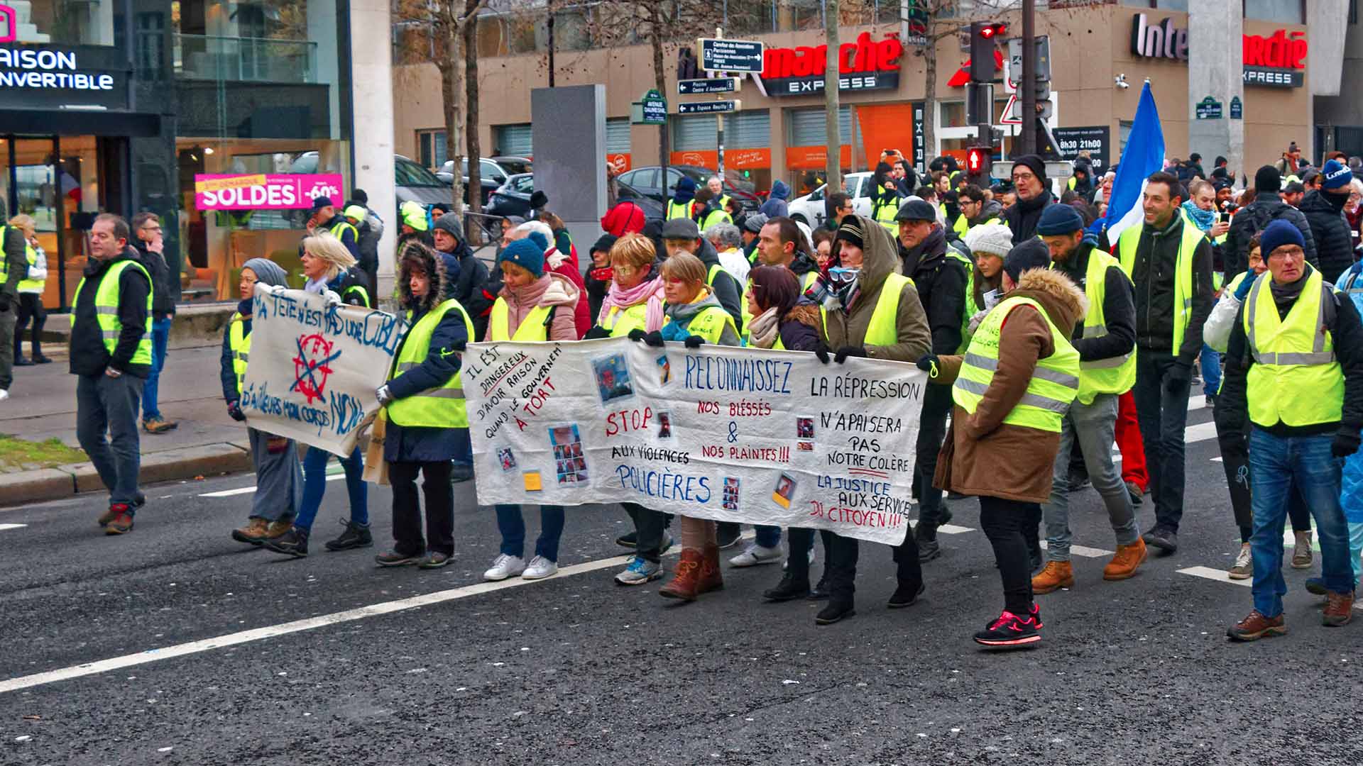 Manifestation des Gilets jaunes le  02-fev-2019  